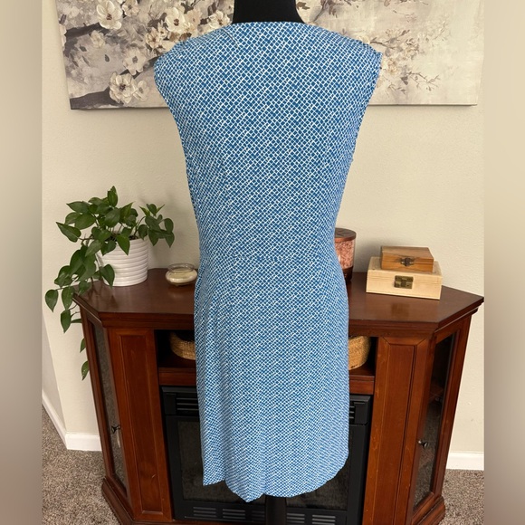 Tommy Bahama GOA BOA Side Twist Sleeveless Jersey Dress Turkish Blue - Sz Medium - Picture 2 of 5